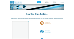 Desktop Screenshot of cuantosdiasfaltan.com